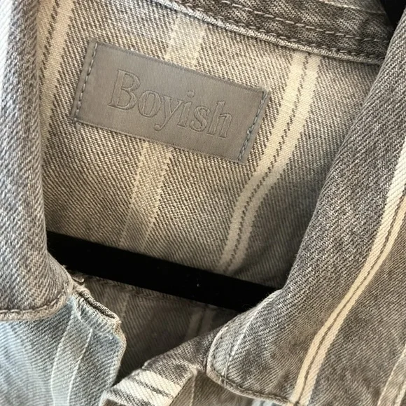 NWT Boyish The Harvey Cropped Denim Jacket - Picture 3 of 5